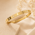 Gold Symbol Bangle Bracelet