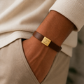 Personalized Men's Leather Bracelet