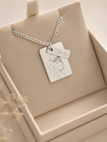 Personalized Mother & Daughter Necklace in Silver 925 – Custom Engraved Necklace