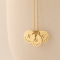 Kids Initials & Birthdates Necklace – Personalized Family Necklace