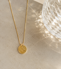 Personalized Initial Necklace in Coin
