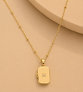 Personalized Octagonal Photo Locket Necklace – Custom Stainless Steel Memory Necklace